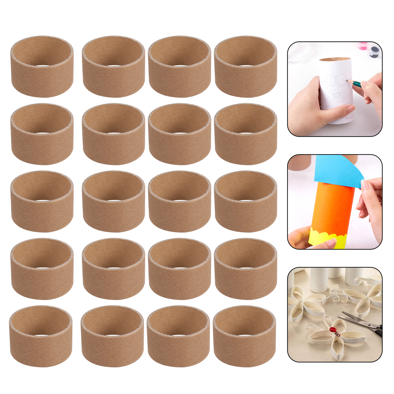 NUOLUX Paper Cardboard Crafts Roll Tubes Toilet Craft Roll Tubes